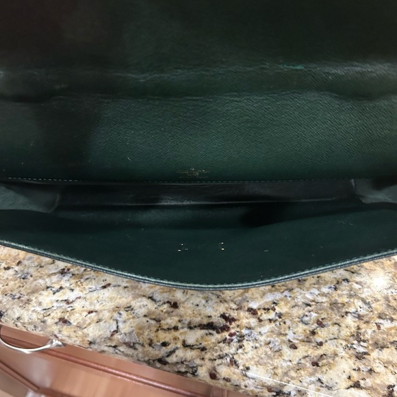 LOUIS VUITTON Serviette Kourad Briefcase Hand Bag Taiga Leather M30074 04YF148 - Picture 11 of 16